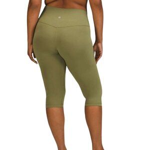 Lululemon 2022 Align High-Rise Crop 17" Activewear Leggings Bronze Green 2